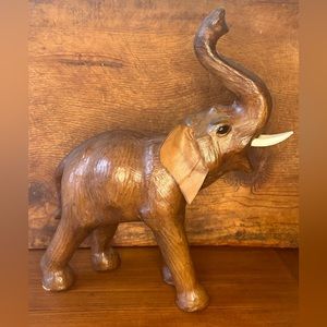 Vintage Leather Elephant